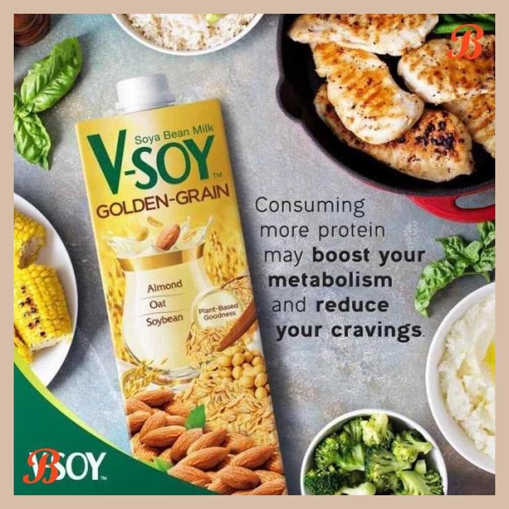 

| RMP | VSOY SOYA MILK & ALMOND GOLDEN GRAIN 1000ML SUSU ALMOND SOYA