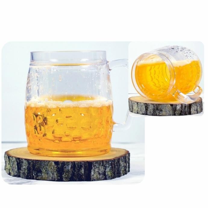 Double Wall Mug Beer Glass Plastic / Gelas Plastik Bir Dinding Ganda TS