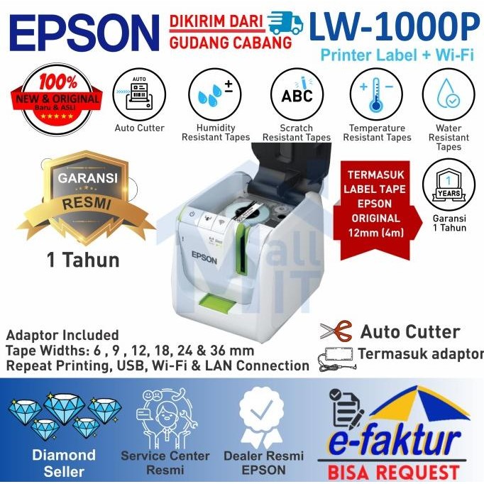 Terlaris Printer Epson Lw-1000P Epson Lw1000P Label Printer Ready Stok
