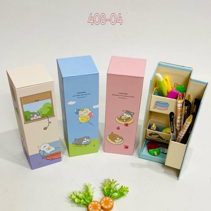 

Murah!! Bos Kotak Pensil Karton Berdiri/Tempat Pensil Organizer/Pencil Case