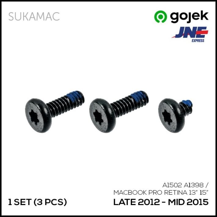 3 Pcs Baut Screw Speaker Macbook Pro Retina A1502 A1398