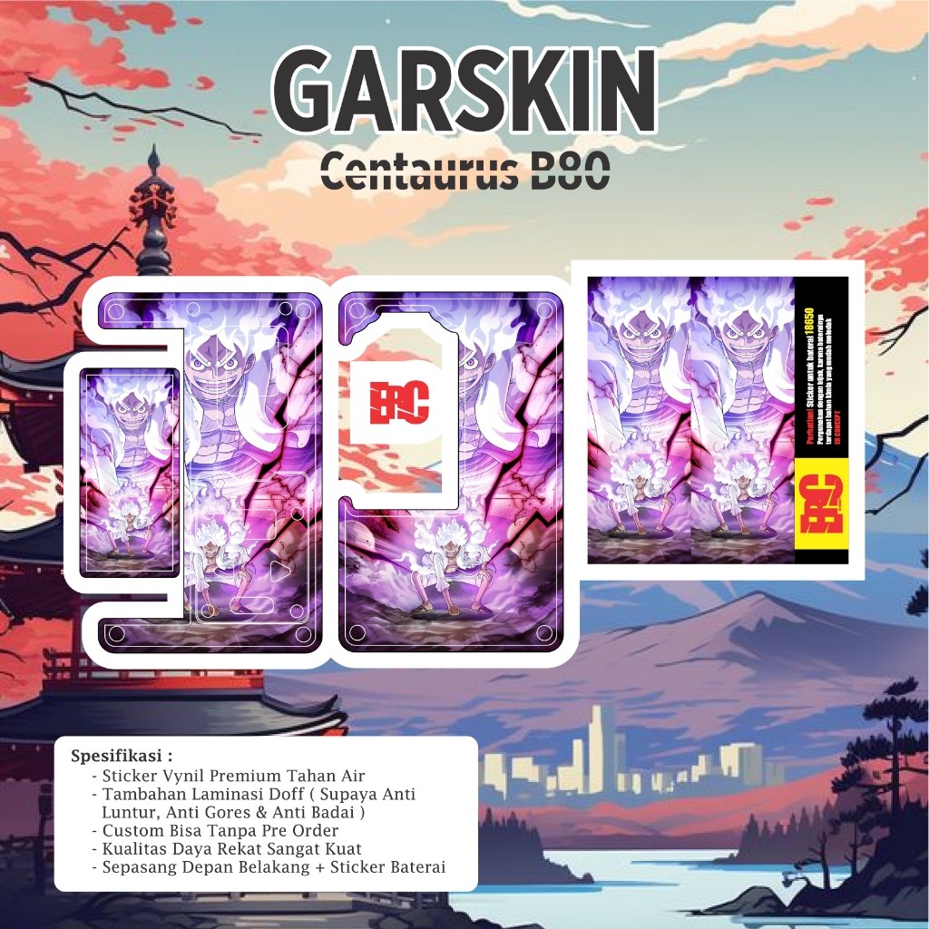 

*PromoTerjangkau* E2r Creative Jual Sicentaurus B80 27 Garskin Wrap Stiker Premium / X Casing Case COD