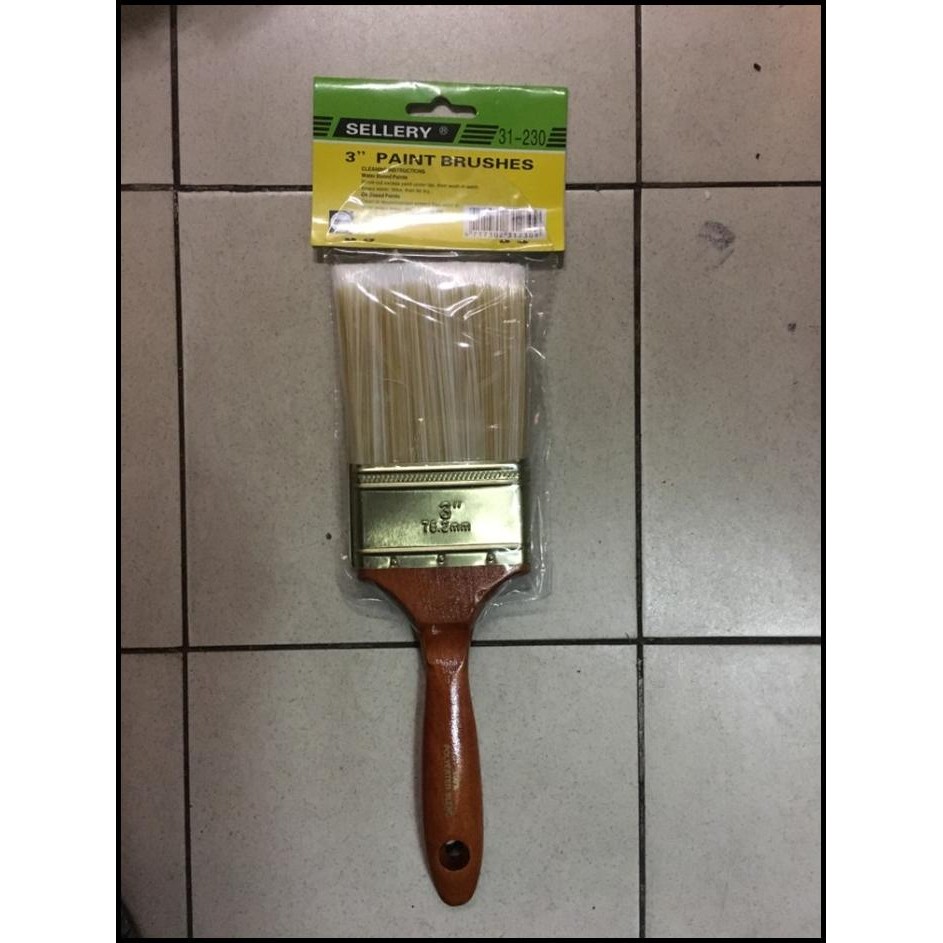 

Kuas Nylon Sellery 3 Inch Highquality Polyester Blend Untuk Water Base