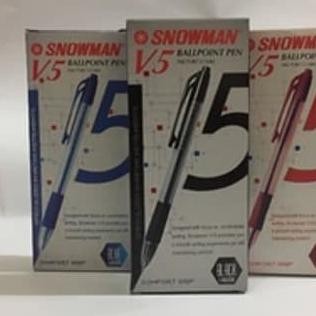 

Promo!! Pulpen Snowman V5 0.7Mm Hitam/Biru/Merah Perpack