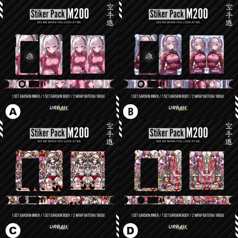 

*PromoTerjangkau* Stiker Pack Dekorasi M 200 M200 Series Limited 1 Garskin Wrap Stiker Premium / X Casing Case COD