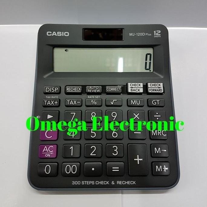 

TERMURAH - Casio Desktop MJ-120D Plus - Kalkulator Meja Office Check Correct MJ
