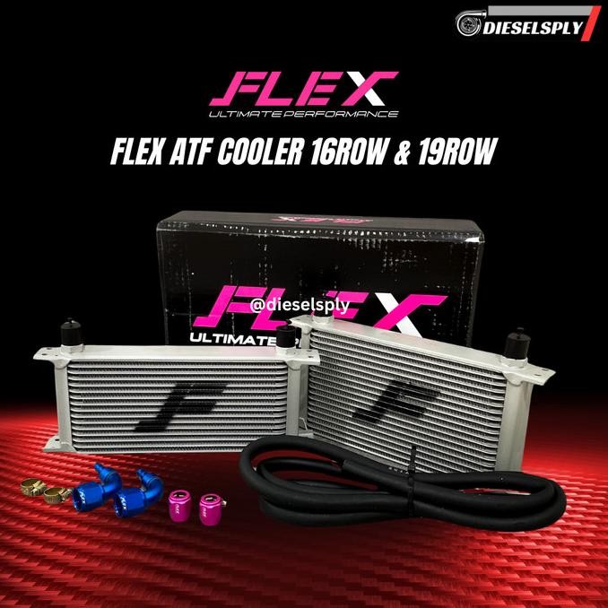 BEBAS ONGKIR - FLEX ATF Oil Cooler/Transmission Cooler 16 Row Innova/Fortuner/Pajero