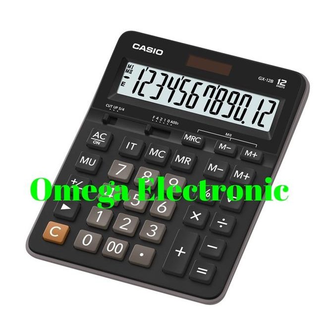 

TERBARU - Casio GX-12B - Calculator Desktop Kalkulator Meja Kantor Office GX 12B
