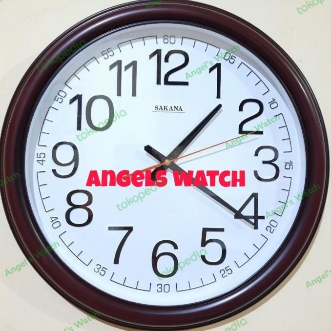 Jam dinding jumbo besar 45 cm sakana 073/ jam dinding diameter besar