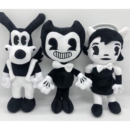 hanya disini] Mainan Boneka Stuffed Plush Bendy the Ink Machine Boris Action Figure
