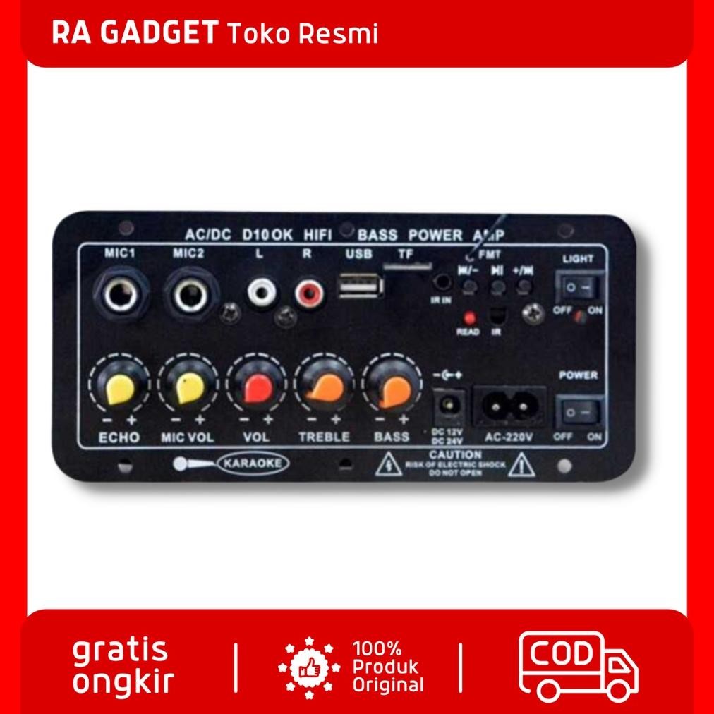 AMPLIFIER BOARD AUDIO BLUETOOTH USB FM RADIO SUBWOOFER DIY 40W / AMPLI AMPLIFIER KIT KARAOKE BLUETOO