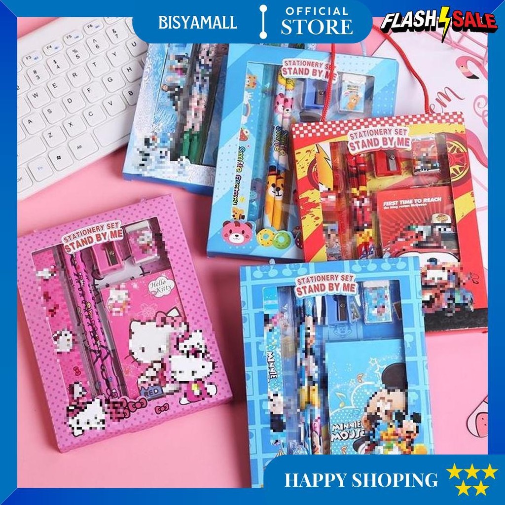

Gbi Alat Tulis Set 6In1 Stationery Set Lucu Karakter Set Perlengkapan Alat Tulis Sekolah Anak-Anak Tk Murah D Promo 4.4