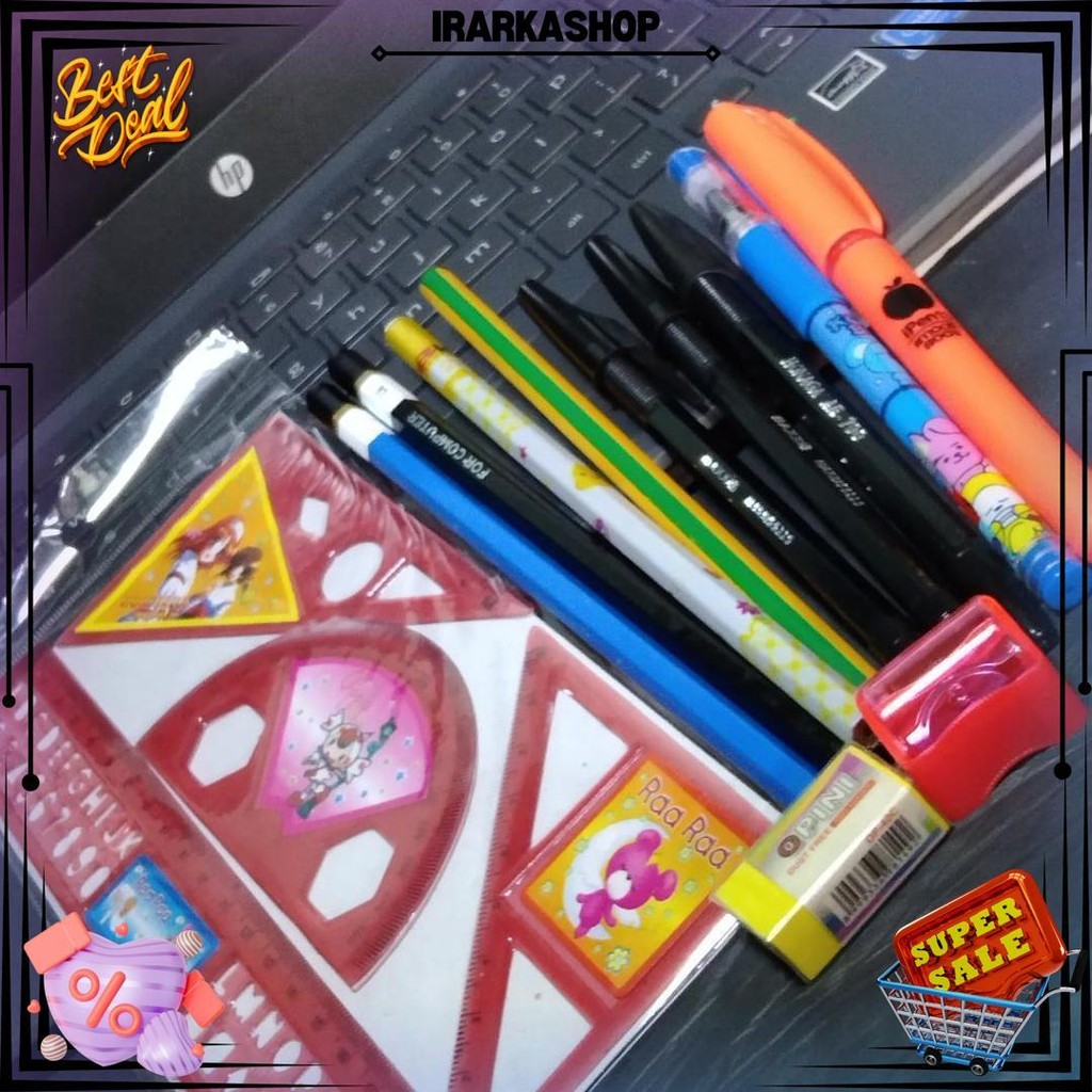 

Paket Alat Tulis Lengkap Murah Isi 15 Macam Alat Tulis D Cod