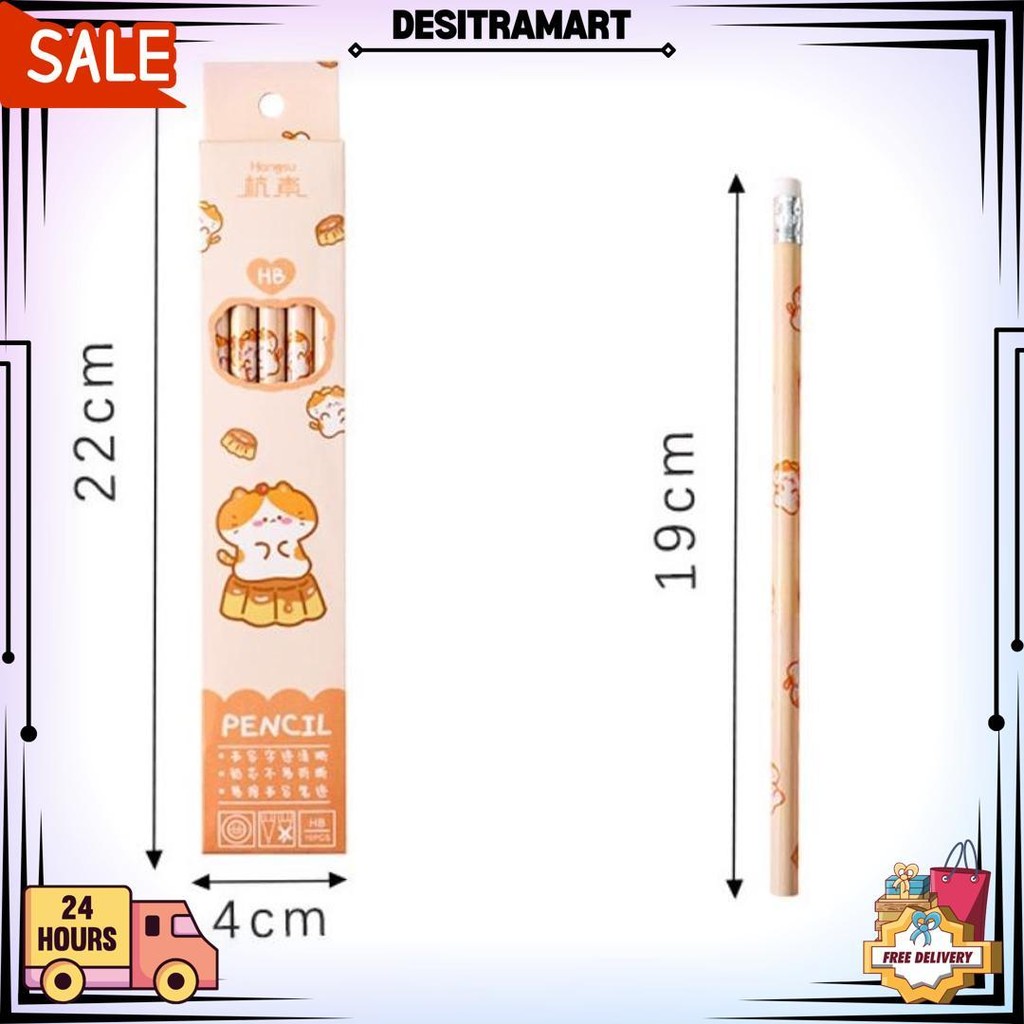 

New Pensil Tulis Hb 1 Set Isi 10 Pcs Pencil Cute D Terlaris