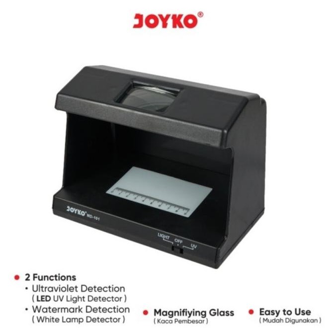 

Terlaris Counterfeit Money Detector Joyko MD 101 Alat Pendeteksi Uang Palsu SALE