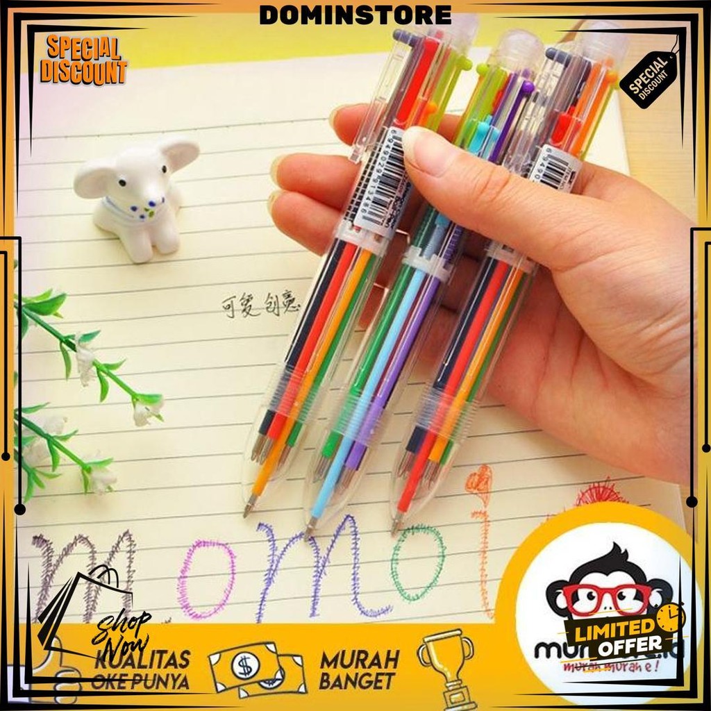 

Murmure.Id | Pulpen Mekanik 6 Warna Baru Pena Bolpen 6In1 Warna Multi Colors Pen Pn025 D Terlaris