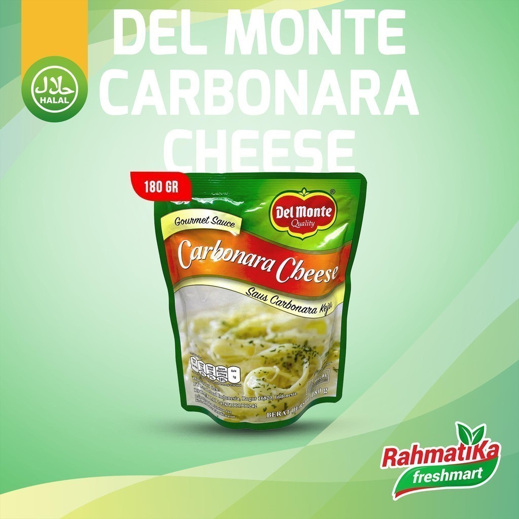 

Del Monte Carbonara Cheese / Saus Carbonara Keju 180 gram