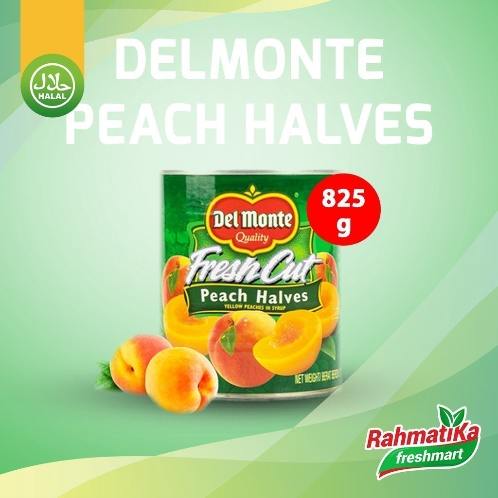 

Del Monte Fresh Cut Peach Halves / Yellow Peaches In Syrup 825g