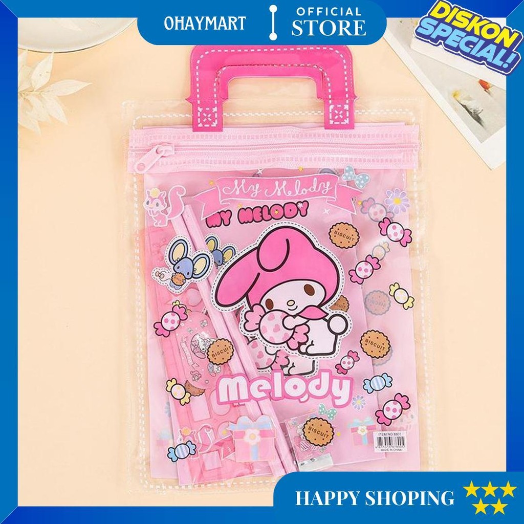 

Alat Tulis Set 6 In 1 Karakter Kuromi Murah Lucu Pouch Set Stationery Hadiah Anak Sanrio D Promo Puncak