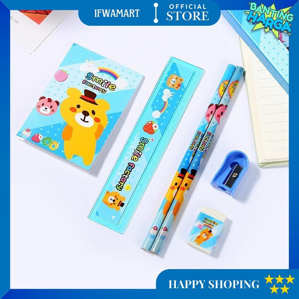 

Mmm Alat Tulis Set 6 In 1 Stationery Set Karakter Lucu Pensil Rautan Penghapus Penggaris Set 6Pcs Perlengkapan Alat Tulis Sekolah Anak-Anak Tk D Termurah