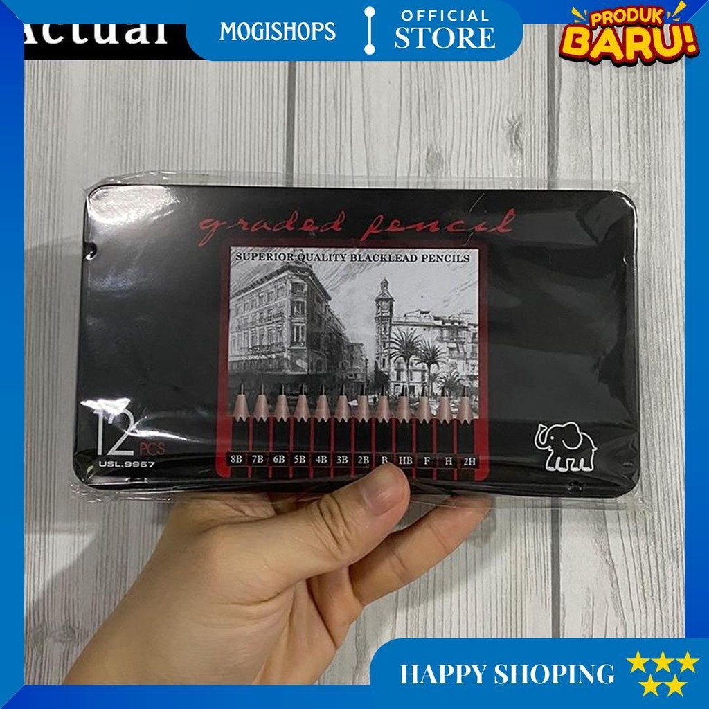 

12 Pcs Pensil Gambar Sketsa Set Lengkap 2H H F B Hb 2B 3B 4B 5B 6B 7B 8B Charcoal Pencils Set D Best Seller