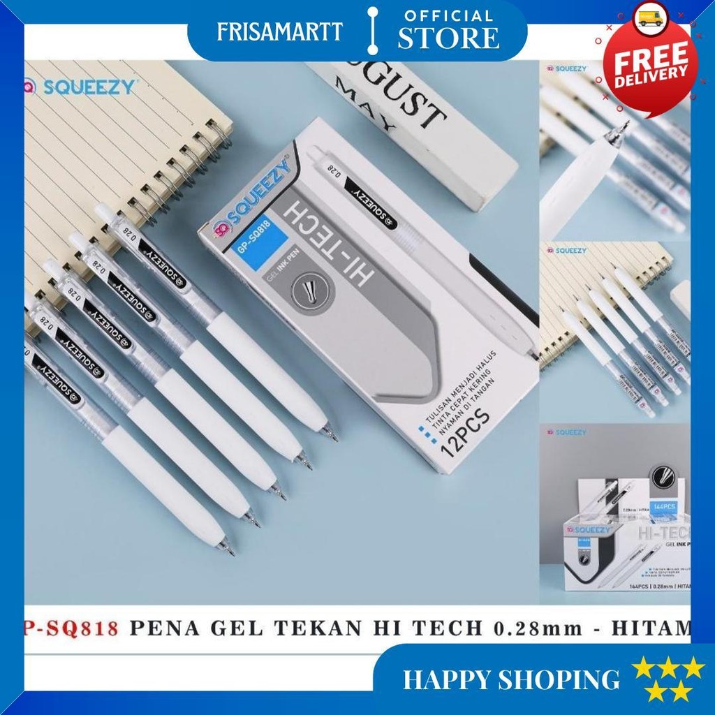 

(12Pc) Pen Hi Tech 0.28Mm/Pen Gel Hitech Hi-Tech I-Tech (Wajib Baca Deskripsi) D Cod