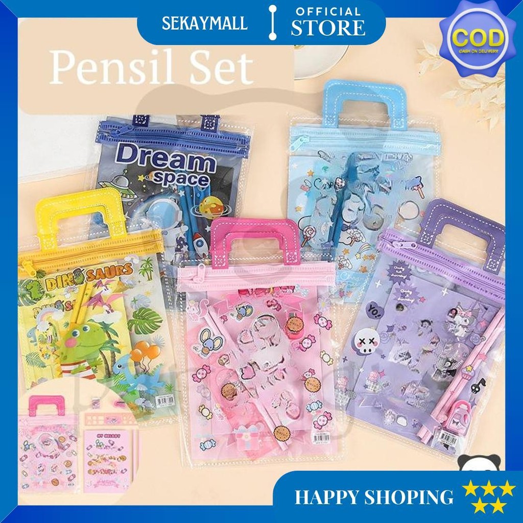 

Alat Tulis Satu Set 6 In 1 Stationary Sekolah Karakter Kartun Murah Lucu Pouch Hadiah Anak - Gg0351 D Terlaris