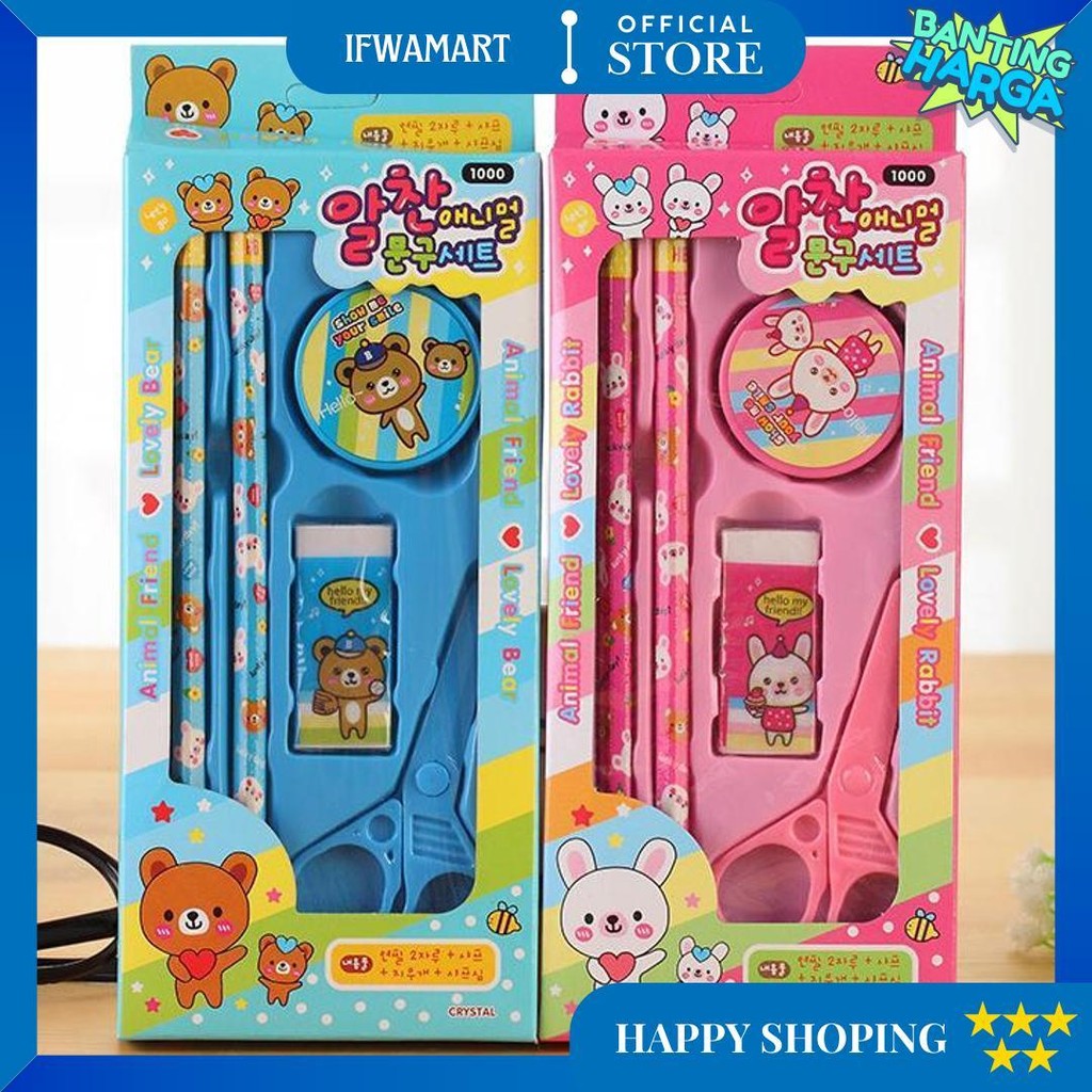 

Alat Tulis Stationary Sekolah Set Paket Alat Tulis 5 In1 Lengkap Kado Souvenir D Sale