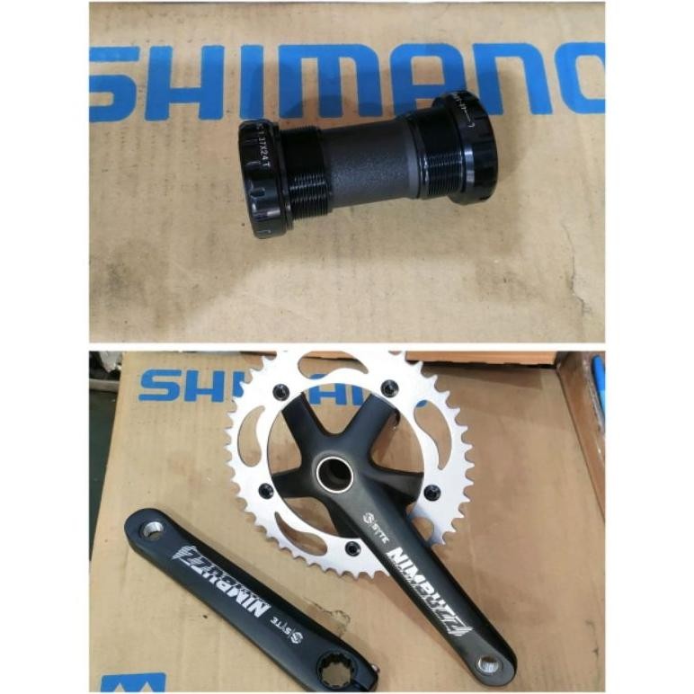 EVY-510 Termurah Crank Rotel Piringan Hollowtech HT 2 HT2 Single Speed Sepeda Bmx Lipat Mtb Federal 