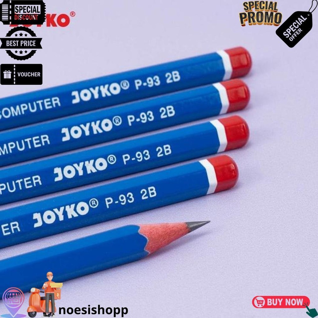 

Pensil / Pencil 2B Joyko P-93 / P 93 ( 1 Pak = 12 Pcs ) D Terlaris