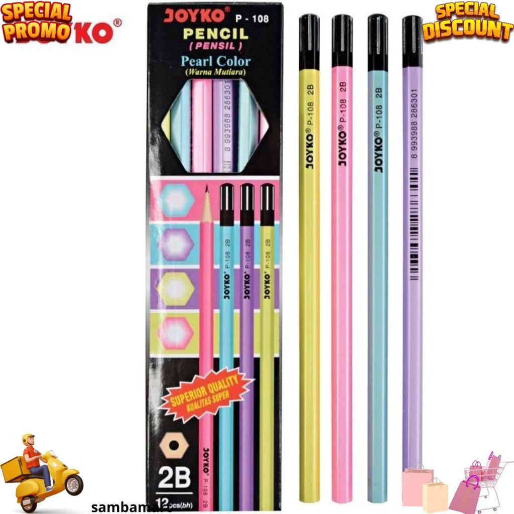 

Pensil 2B Joyko P-108 ( 1Pak/12Pcs ) D Cod