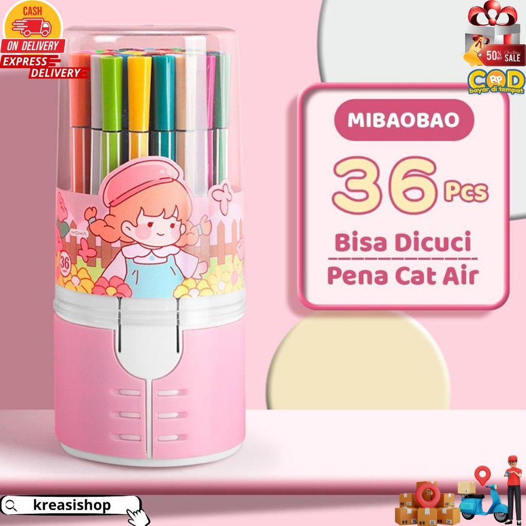 

1 Set Spidol Warna Warni / Spidol Hexagonal / Watercolor Marker Pen D Cod