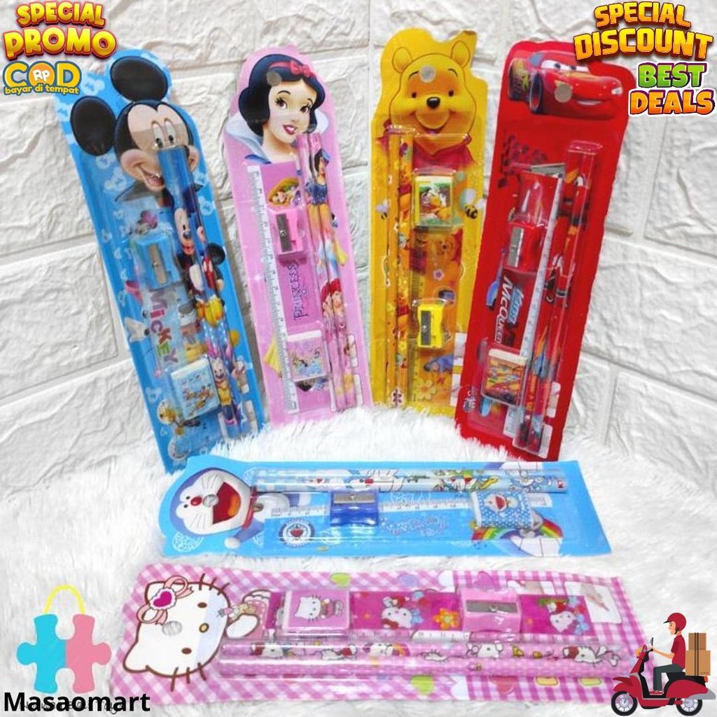 

Stationary Set 5 Pcs Set Alat Tulis Anak D Gratis Ongkir