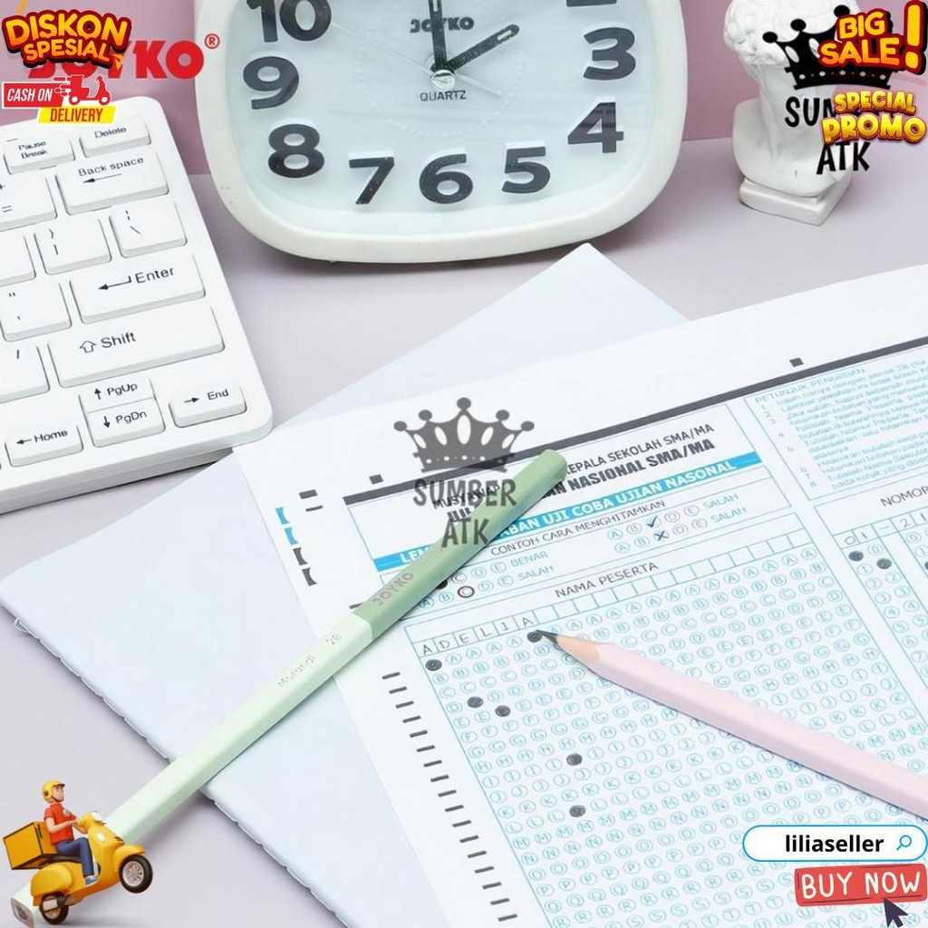 

Pensil Pencil Joyko P-8129 2B 1 Box 12 Pcs Morandi D Terlaris
