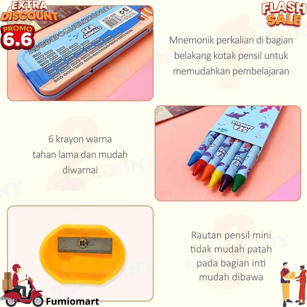 

Moony Sekolah Kotak Pensil Alat Tulis Lengkap Stationery Untuk Hadiah Anak Kotak Pensil Anak Set D Cod