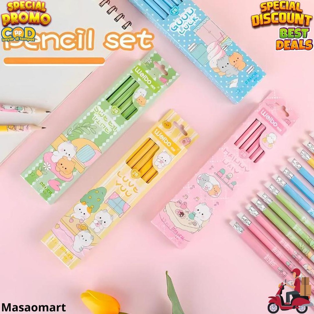 

Weibo Alat Tulis Sekolah Pensil 2B Isi 12 Pcs D Gratis Ongkir