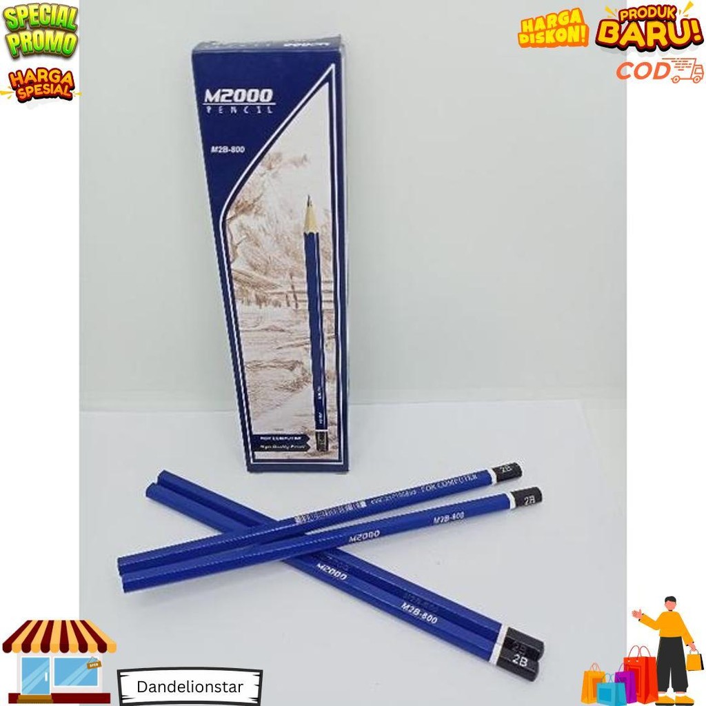 

Pensil 2B Isi 12 Montana / M2000 / Pensil Ujian /Pensil 2B D Promo Puncak
