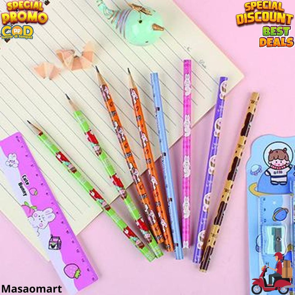 

Set Alat Tulis Sekolah Paket Alat Tulis 5 In 1 Mini Stationary D Promo 4.4