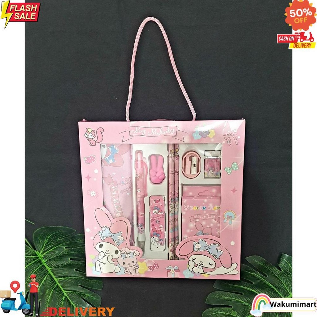 

Gybr Alat Tulis Anak Sekolah Study Set Sanrio 9 In 1 Kuromi My Melody Cinnamorol D Termurah