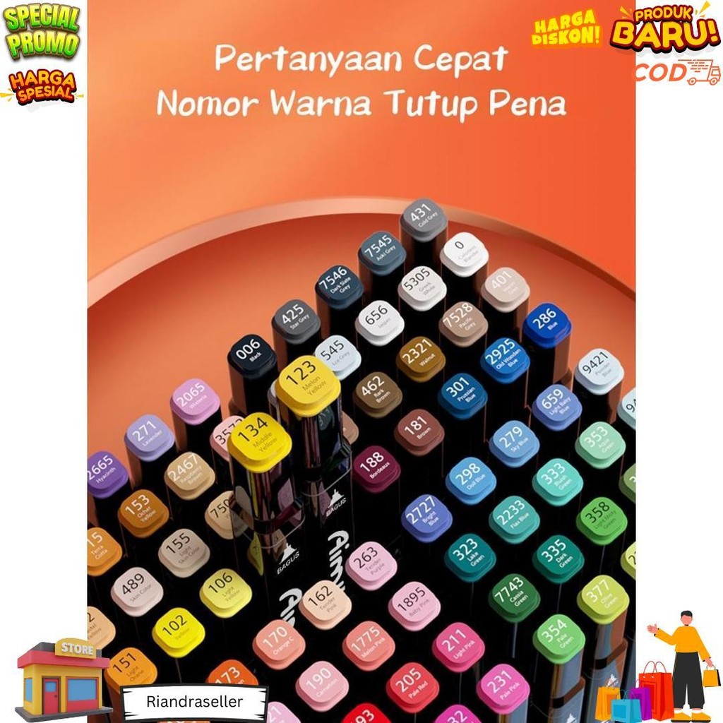 

Aimilo - Spidol Warna Warni 1 Set Sketch Marker 2 Tip Touch Marker 48/60/80 Warna D Gratis Ongkir