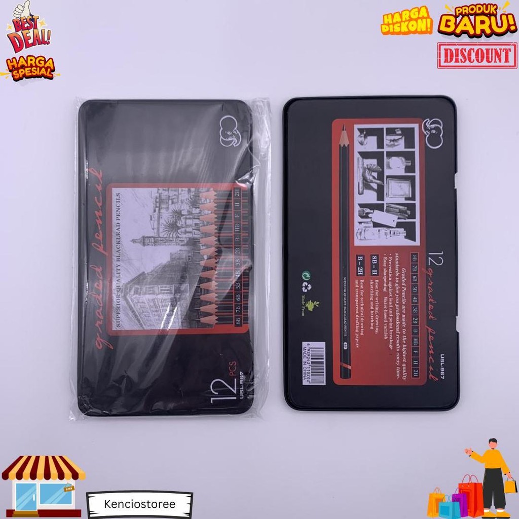 

12 Pcs Charcoal Sketch Pencil Set 2H H F B Hb 2B 3B 4B 5B 6B 7B 8B Pensil Sketsa Set Lengkap D Gratis Ongkir