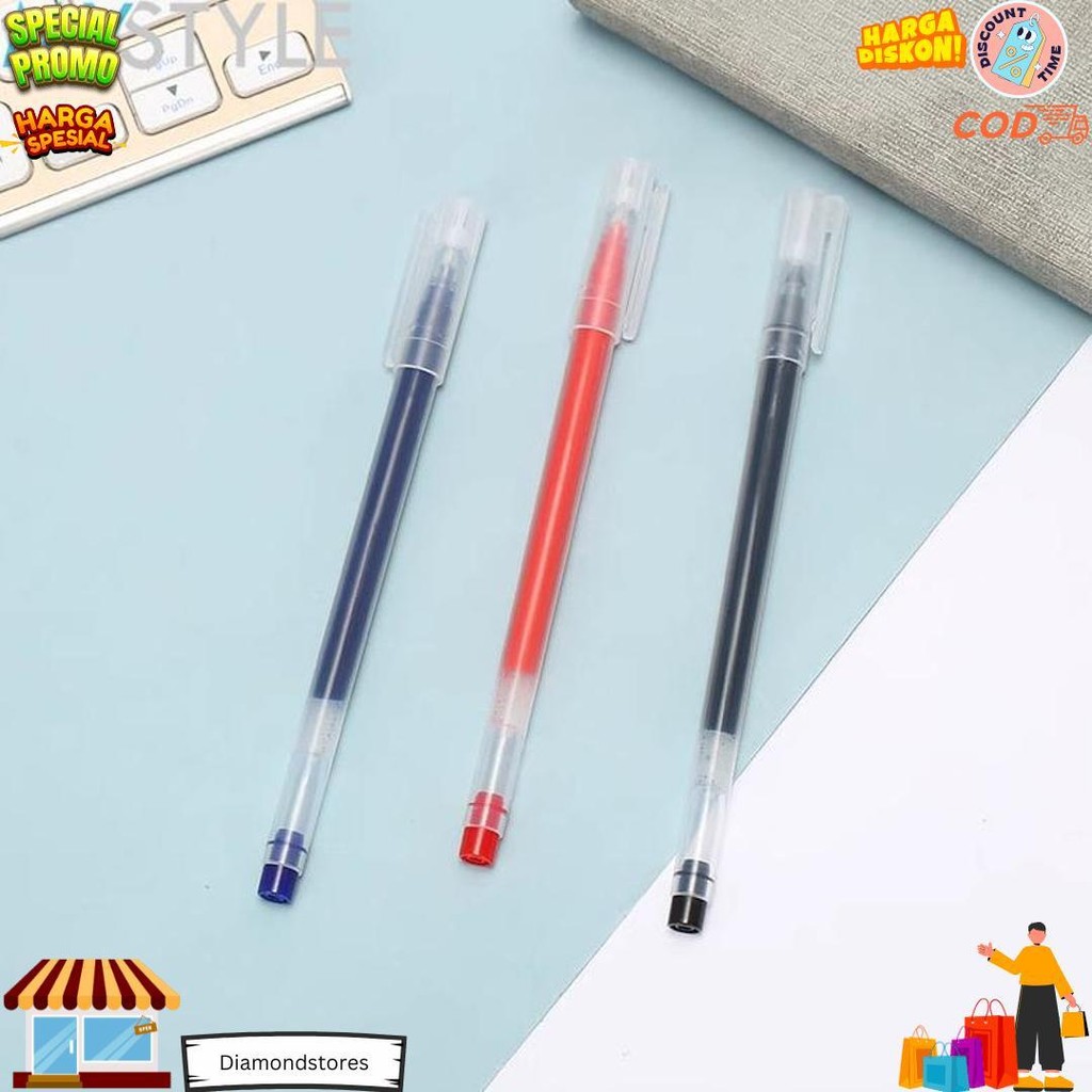 

Happy Time Grosir !! Tc95B (6 Pcs / 12 Pcs) Pen Pulpen Tinta Isi Banyak Ada 3 Warna Pen Gel Isi Banyak Alat Tulis Sekolah Kantor D Promo 4.4