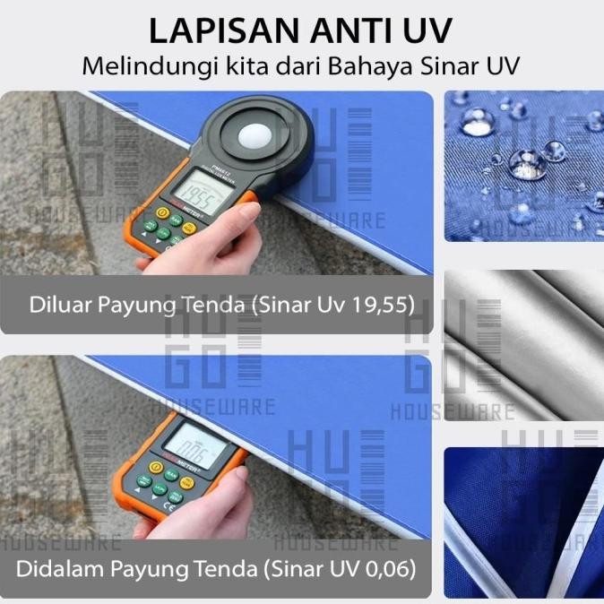 Grosir Hugo Payung Jualan 280 Cm Payung Tenda Taman Pantai Cafe Bazar Lapak