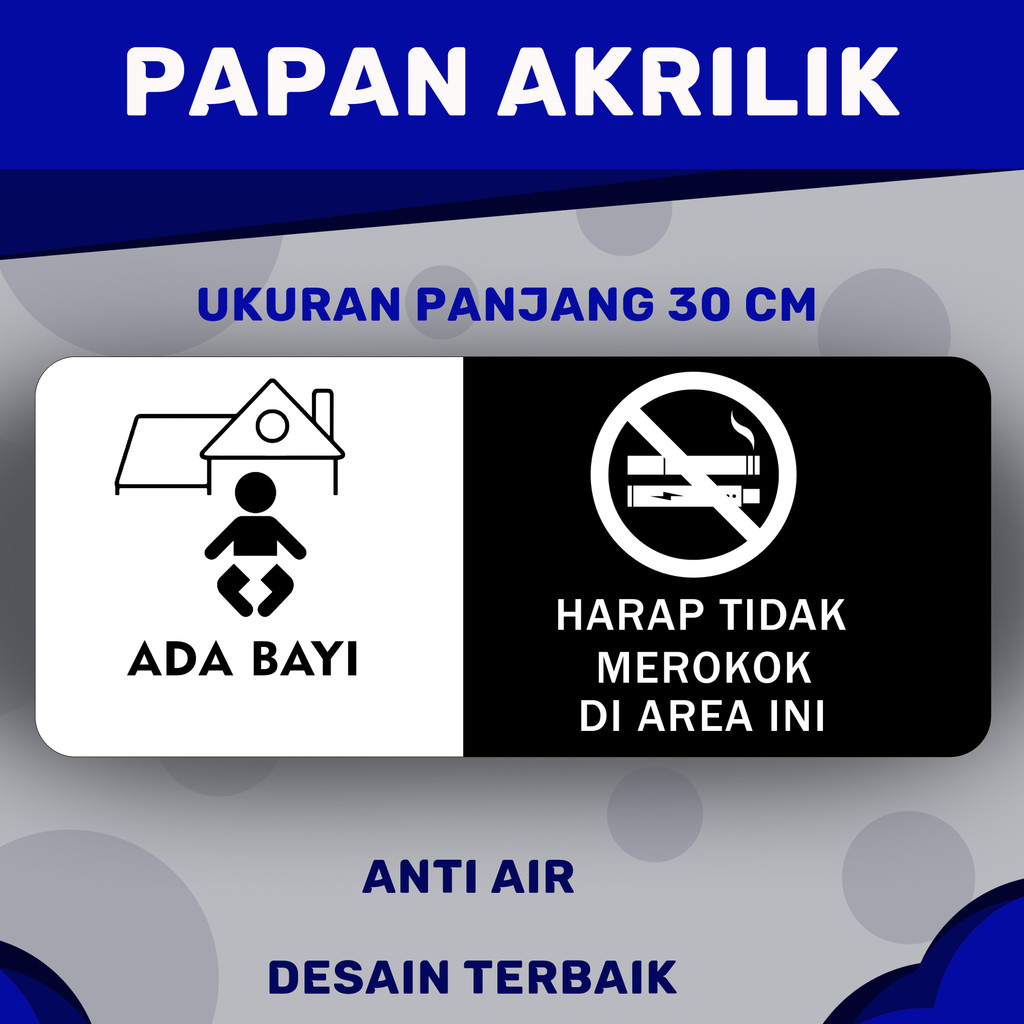 

papan akrilik ada bayi