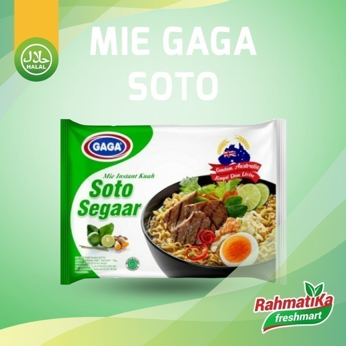 

GAGA Mie Instan Kuah Soto 1 Pcs 70 gram