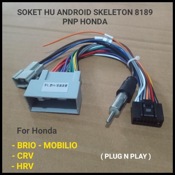 Soket Hu Android Skeleton 8189 Pnp Honda Brio Mobilio Hrv Crv