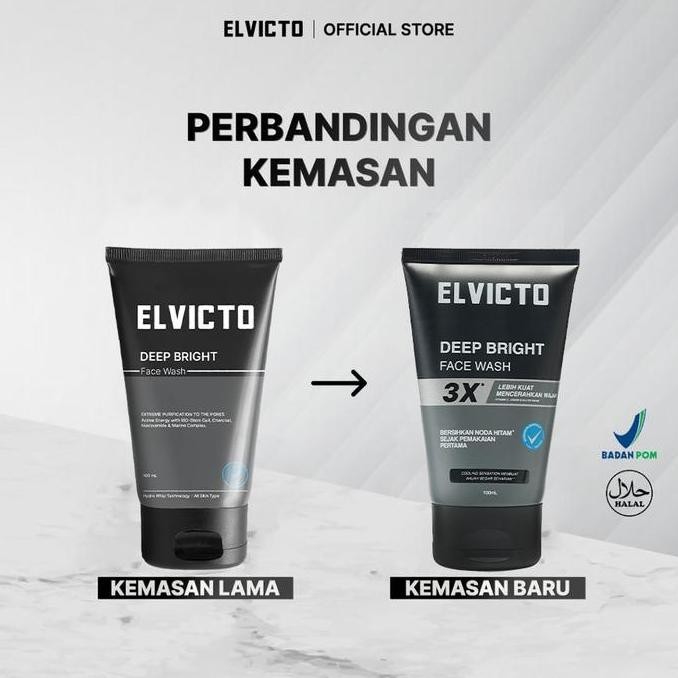 Elvicto Paket Premium A | Brightening Serum,Face Wash,Black Mask,Bright Up Moisturizer,Body Serum | 