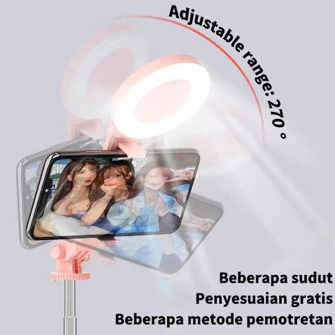 Trbest Bisa Cod 170Cm Tongsis Tripod Lampu Led Gimbal Stabilizer Bluetooth Selfie Stick Remote With 