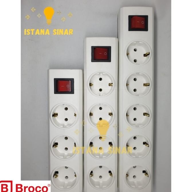 Sale Stop Kontak Broco Saklar 3 4 5 6 Lubang / Terminal / Colokan Listrik