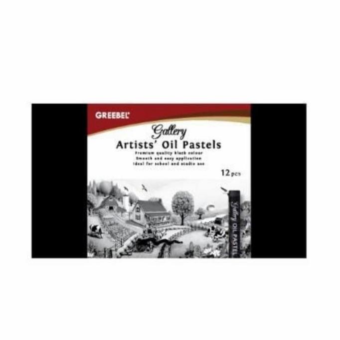 

Baru Greebel Artist Oil Pastel Premium Hitam Dan Putih Isi 12 (6H +6P) Premium